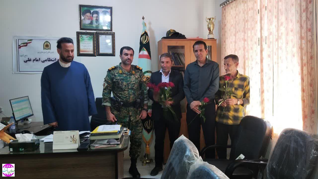 دیدار و تجلیل مسئولان ورزش و جوانان باشت از فرمانده و کارکنان نیروی انتظامی شهرستان