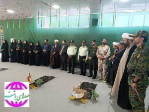 غبارروبی و عطرافشانی گلزار شهدای باشت به مناسبت هفته انتظامی
