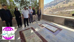 بازدید میدانی فرماندار باشت از گلزار شهدای روستای تکیه و امامزاده میرزینعلی(ع)
