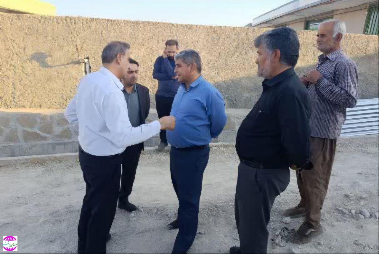 بازدید میدانی مسئولان استانی و شهرستانی از وضعیت طرح‌های عمرانی روستاهای باشت
